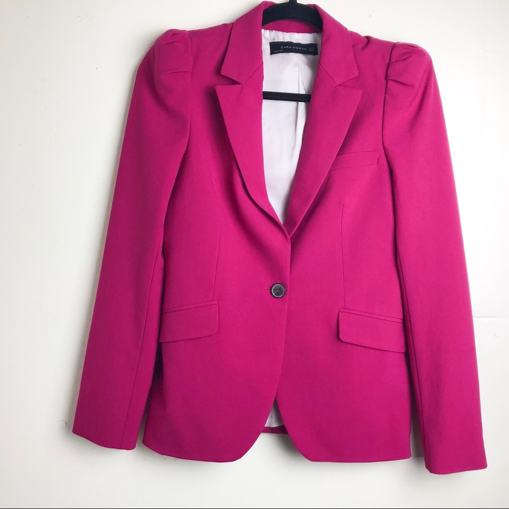 Zara hot pink blazer